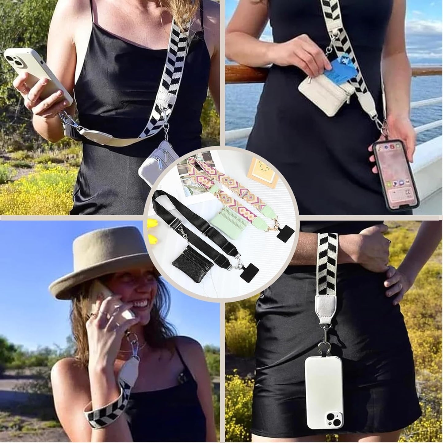 Clip and Go Strap for Phone with Wallet