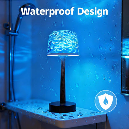 The Healing Glow™Bathroom Shower Lamp with 16 Color Ocean Wave Projector