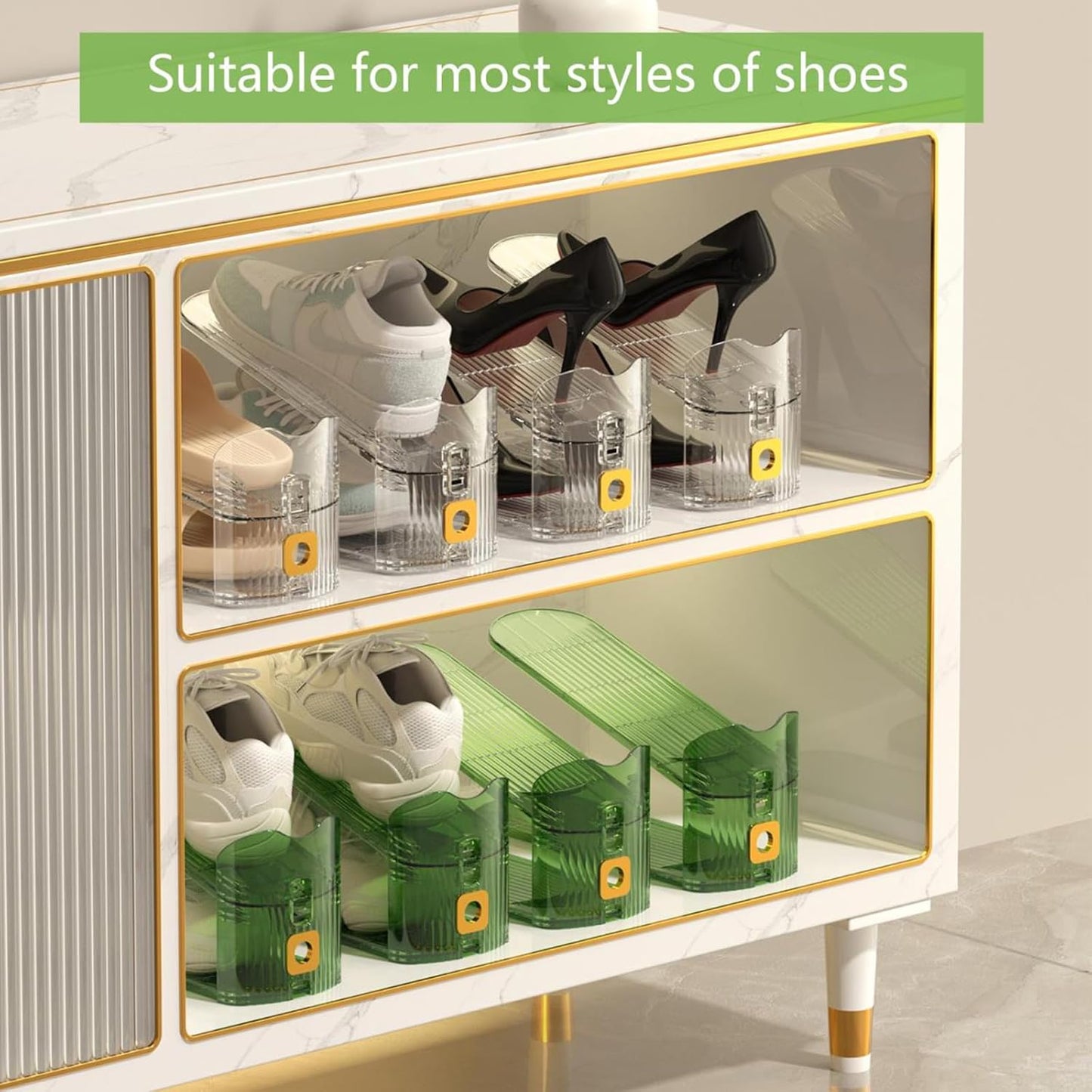 Clear Shoe Stacker Organizer