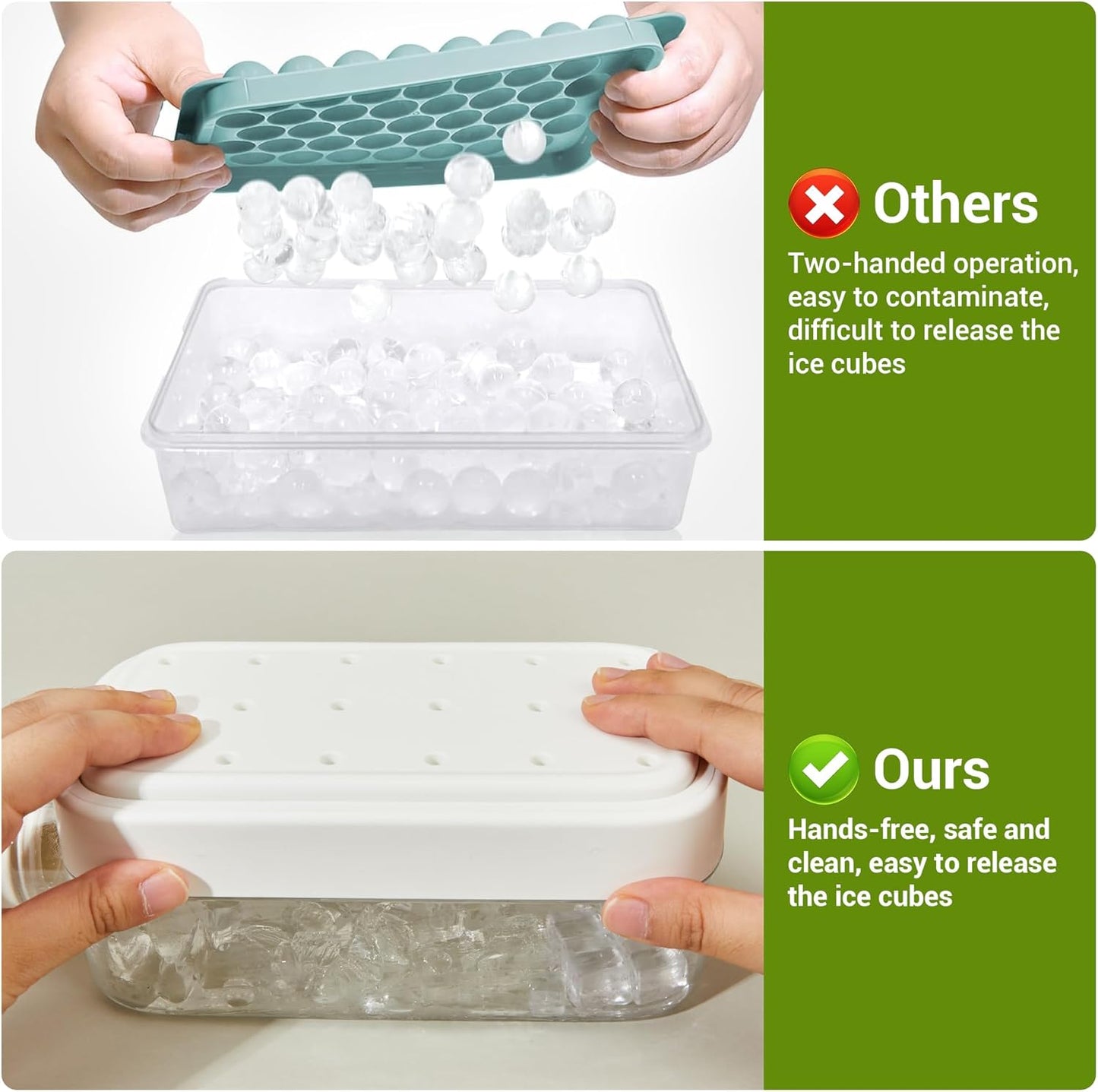 2-in-1 Refreshing Ice Cube Tray - Portable Cup
