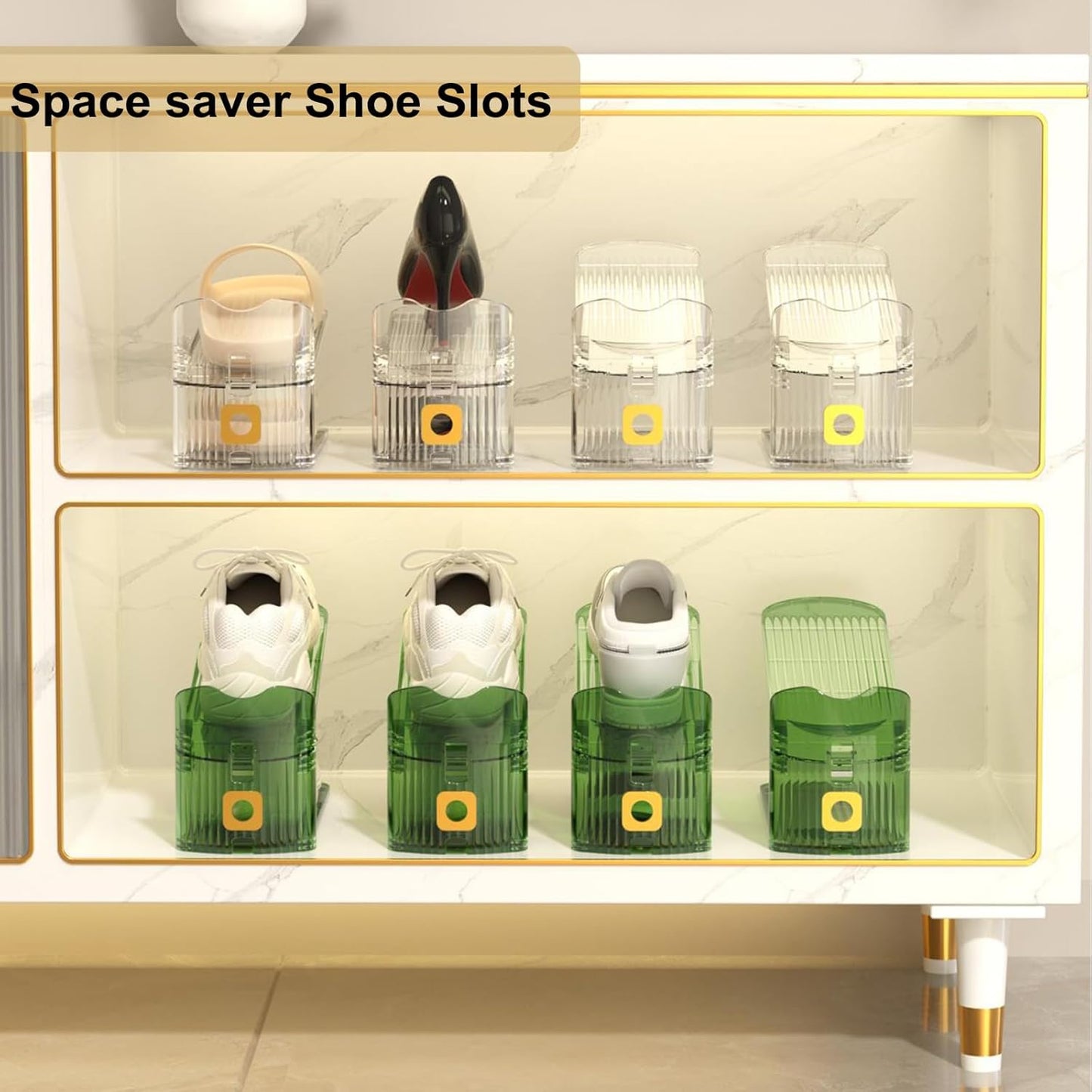 Clear Shoe Stacker Organizer