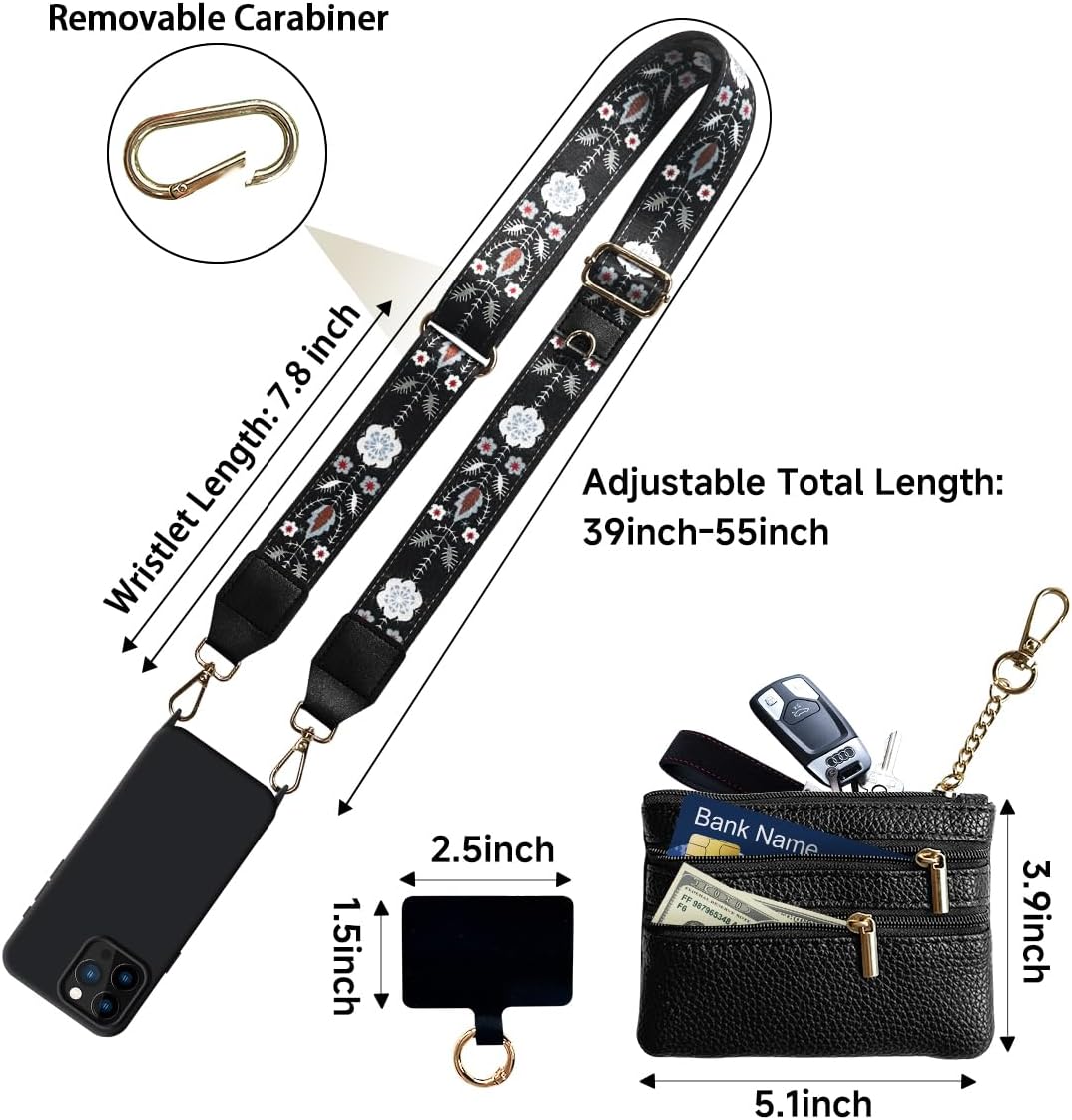 Clip and Go Strap for Phone with Wallet