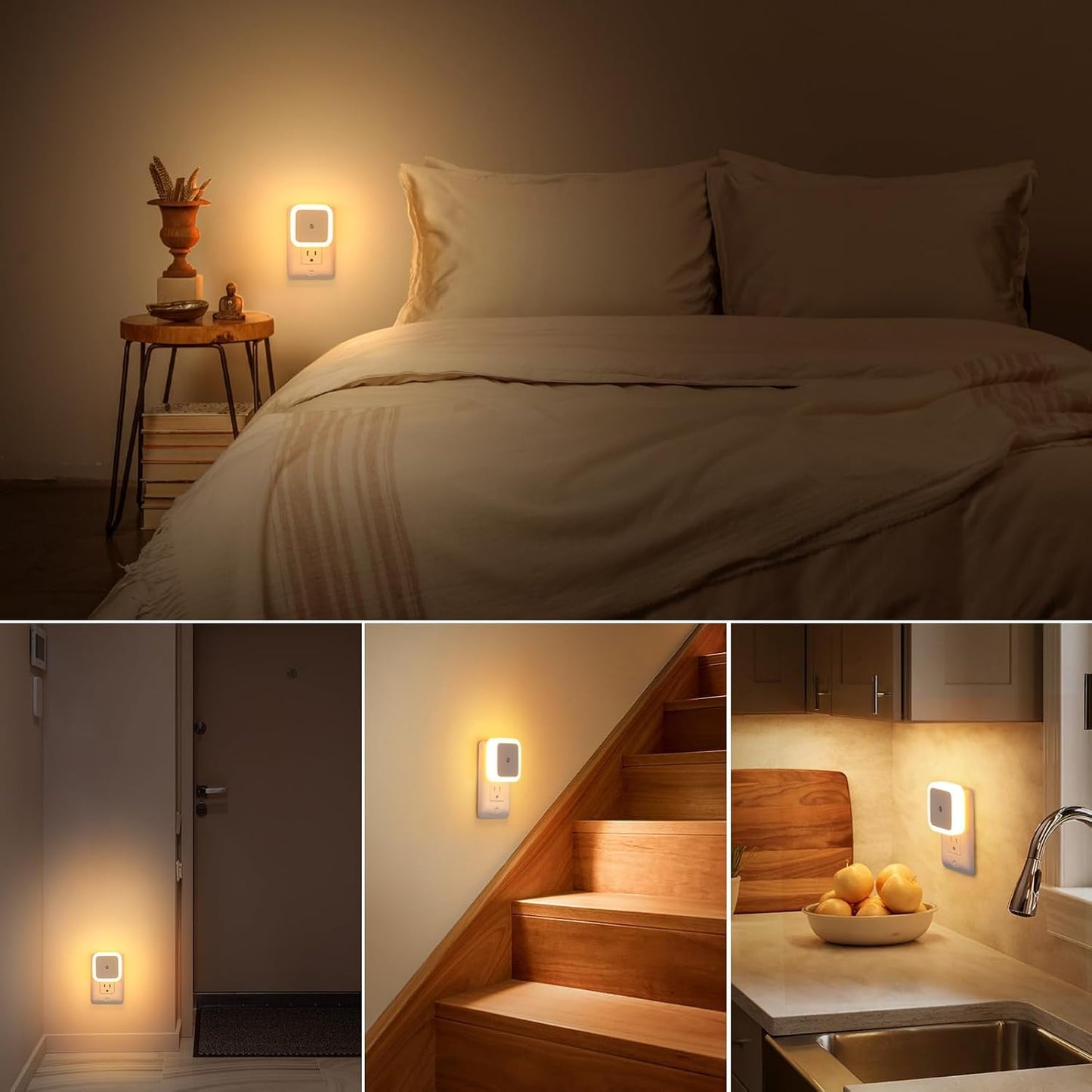 Bamafrontierma™ Night Lights Plug into Wall-Auto-On/Off