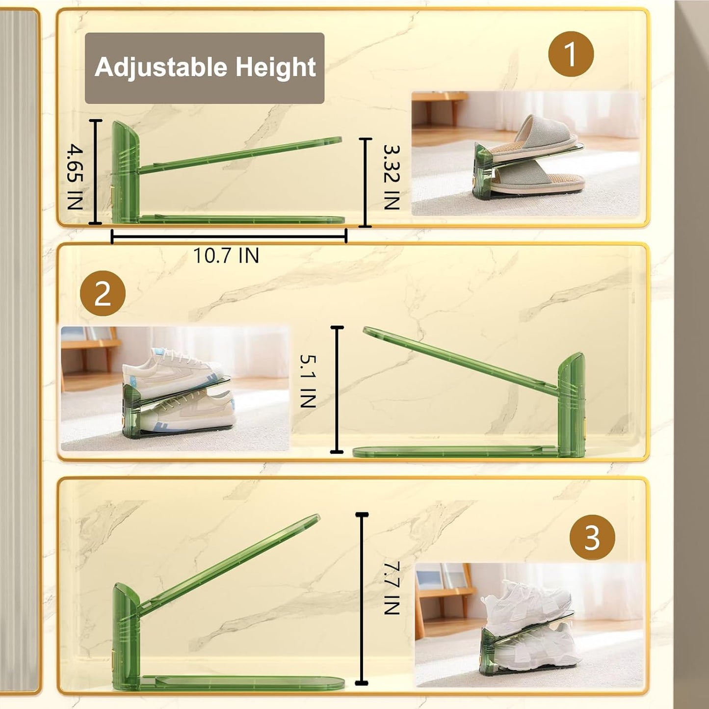 Clear Shoe Stacker Organizer