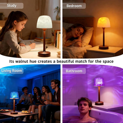 The Healing Glow™Bathroom Shower Lamp with 16 Color Ocean Wave Projector