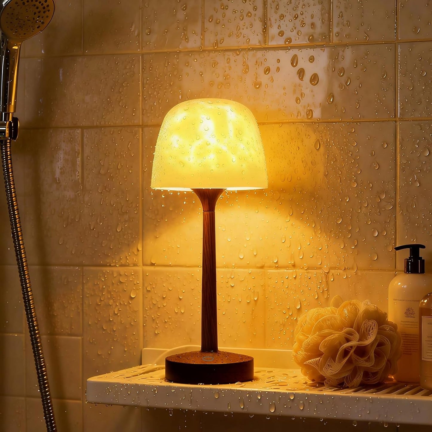 The Healing Glow™Bathroom Shower Lamp with 16 Color Ocean Wave Projector