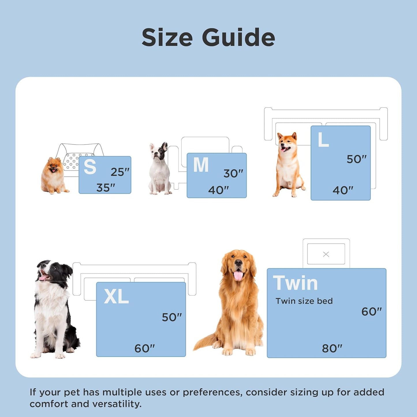 Premium Dual-Sided Cooling Pet Blanket – Orthopedic Joint Relief & Washable Sofa Shield