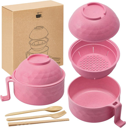 Microwave Ramen Cooker Bowl (6-Piece Set)— Easy Meals Without Cooking