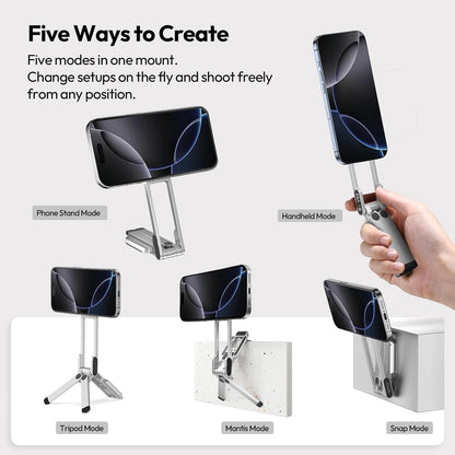 MagLock 5-in-1 Magnetic MagSafe Carabiner Phone Stand