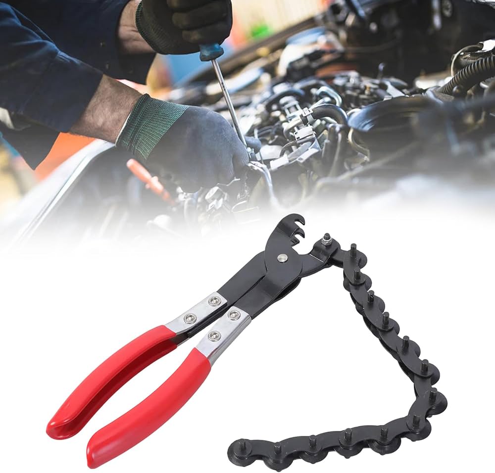 Heavy-Duty Exhaust Pipe Cutter Wrench - Professional Carbon Steel Chain Tubing Tool for Mild Steel, Aluminum & Copper