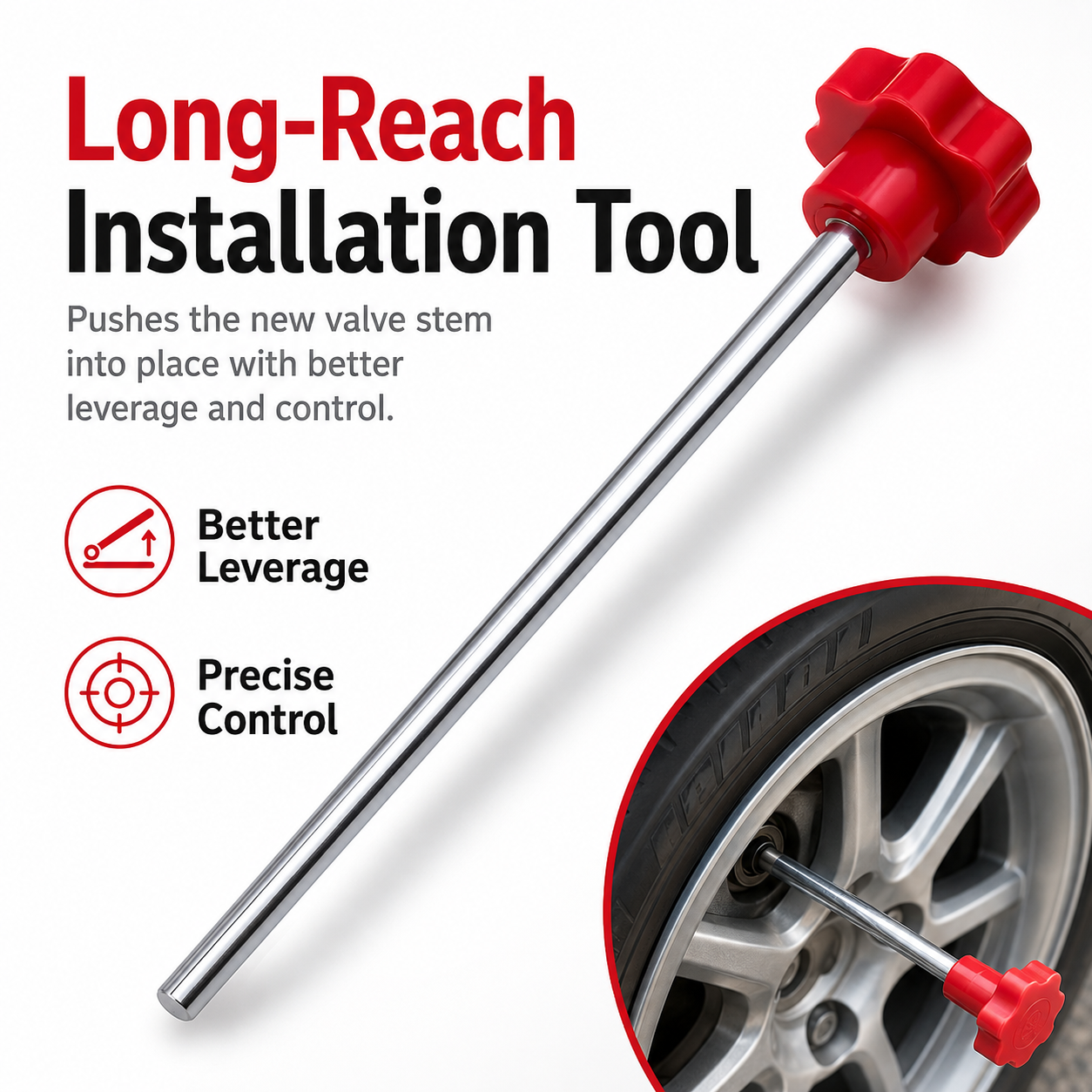 13-piece tire valve stem quick replacement tool kit