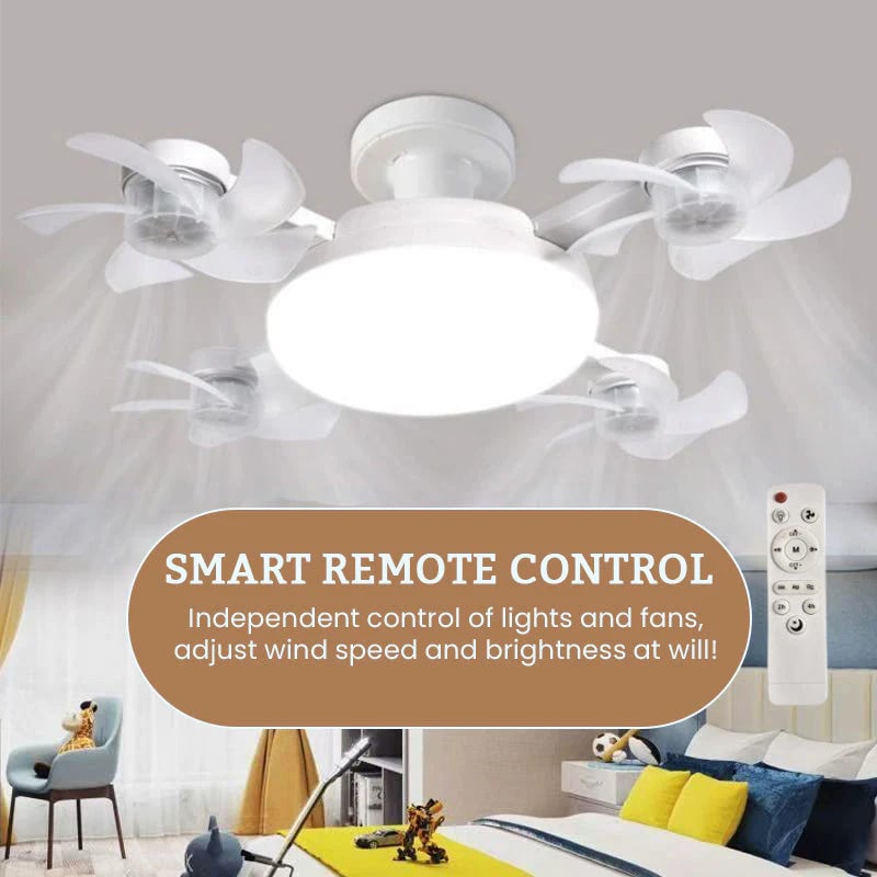 🌀2-in-1 E27 Screw-In Ceiling Fan Light