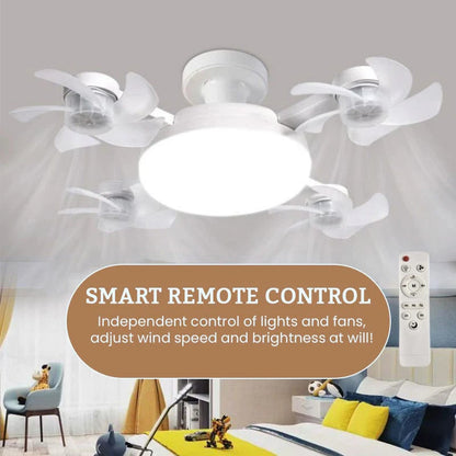 🌀2-in-1 E27 Screw-In Ceiling Fan Light