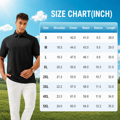 Men's Classic Cotton Polo Shirt – Casual Golf and Everyday Wear