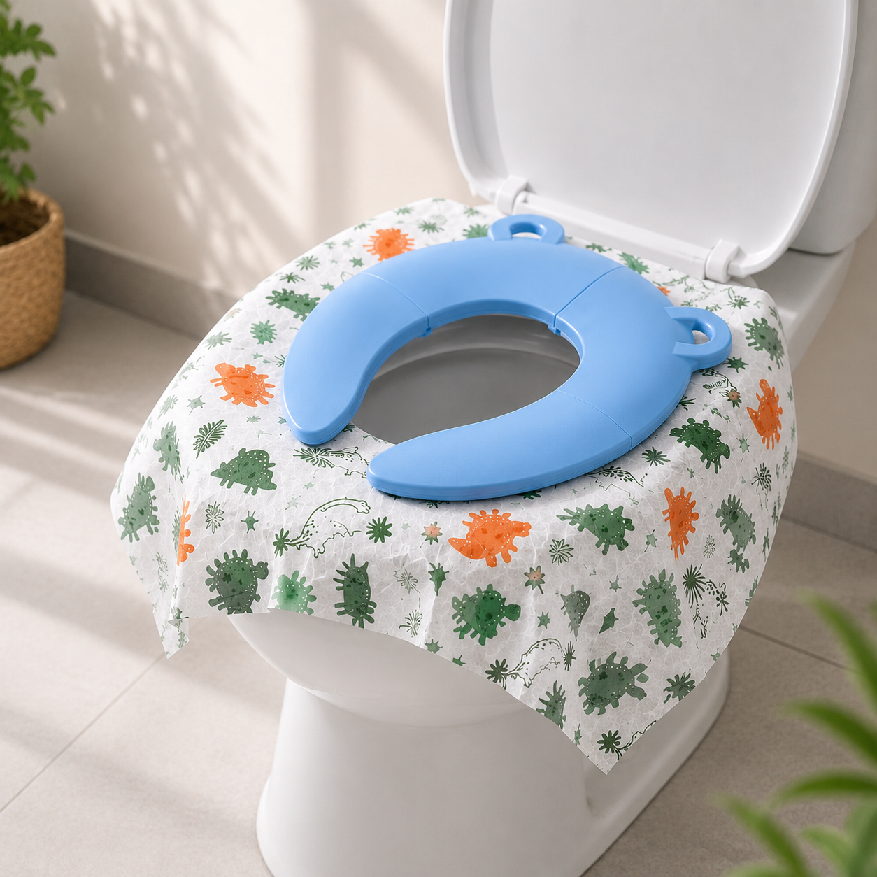 2-in-1 Folding Toilet Seat Travel Set – A Safer and Cleaner Toilet Experience