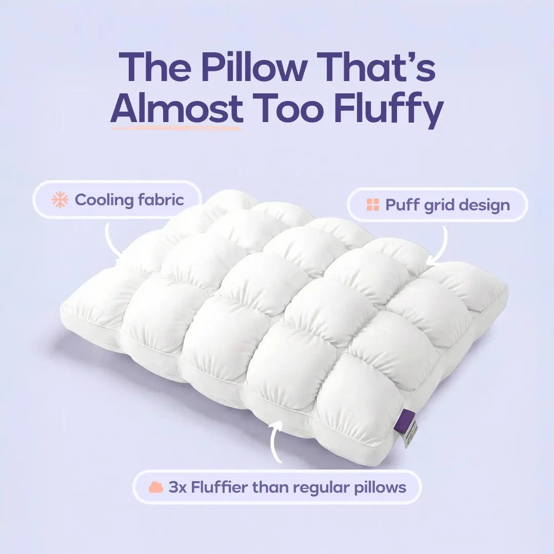 Bamafrontierman™ Ice-Silk Soft Quilted Puff Grid Design Pillow