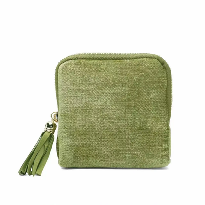 Portable travel jewelry organizer - 5 compartments, soft velvet lining