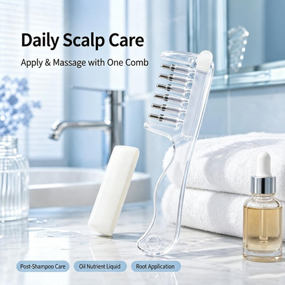 Scalp oil massage comb – targeted hair root care and massage