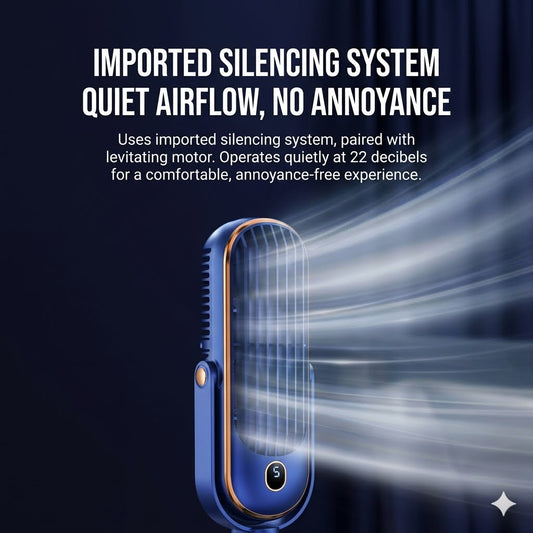 Set of 2 Portable Rechargeable 10\" Fan with 720° Oscillation & Whisper-Quiet Turbo Airflow