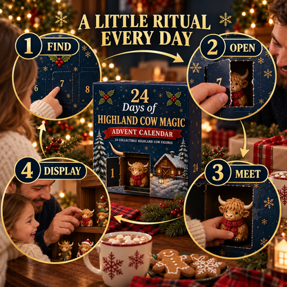 24-Day Highland Cow Advent Calendar