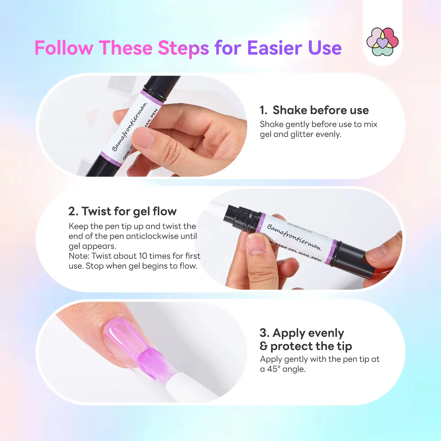 5-in-1 Aurora Effect Gel Nail Polish Pen