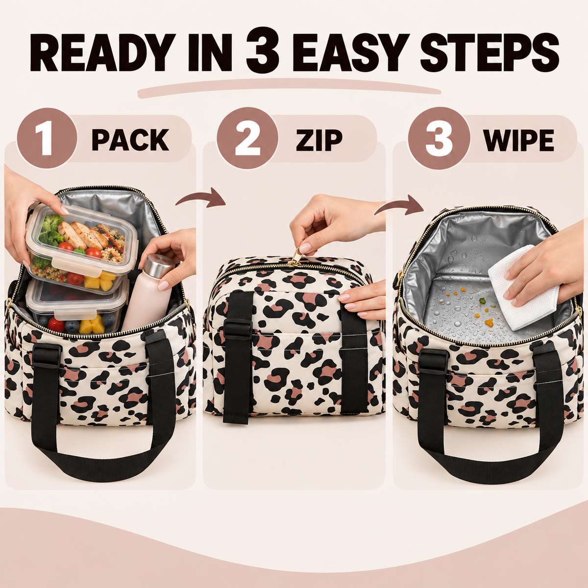 🥪Large capacity waterproof and insulated lunch bag🥪