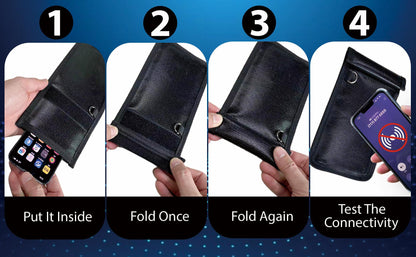 5-Pack Faraday Bags for Phones, Laptops & Key Fobs – Signal Blocking, Fireproof & Water-Resistant Privacy Protection Set