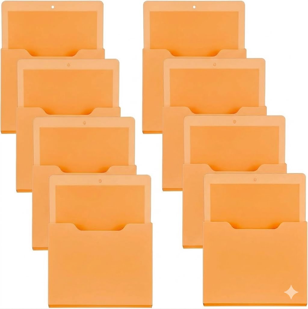 Magnetic File Holder Paper Holder Pocket Organizer Hanging 10 X 13 Inch