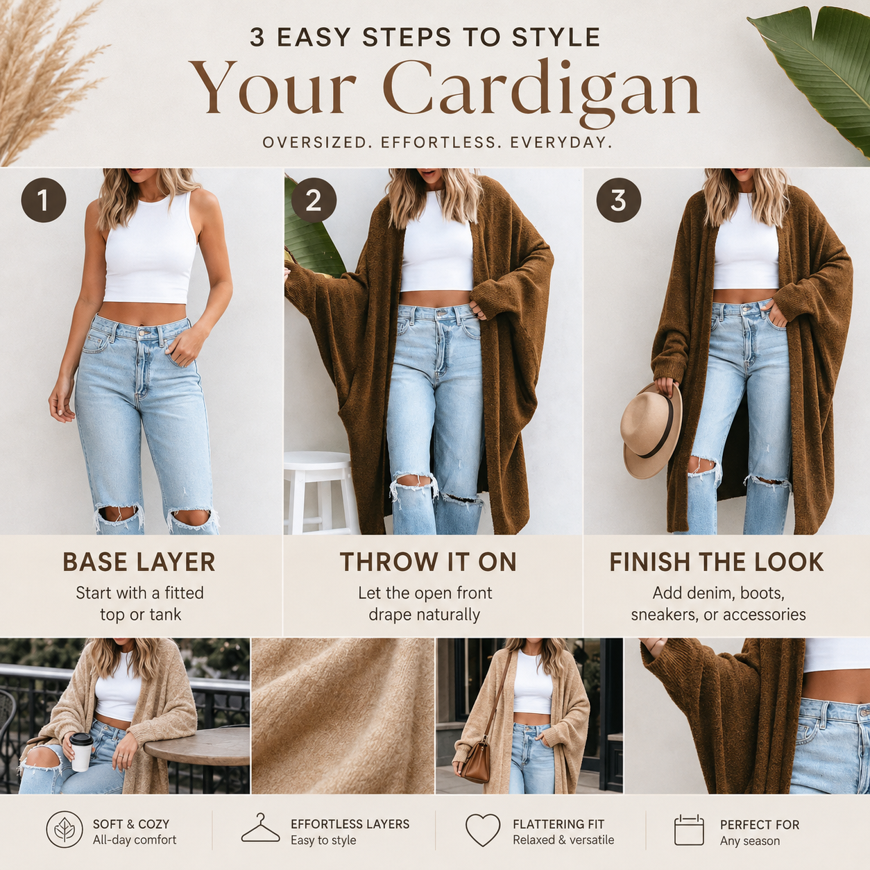 Cozy Oversized Longline Cardigan for Effortless Everyday Layering