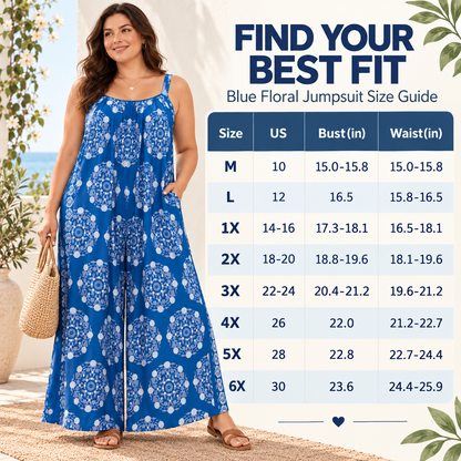 Women’s Plus Size Bohemian Spandex Overalls – Flowy Comfort, Effortless Style