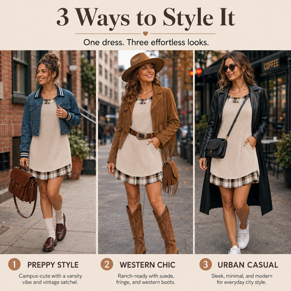 The Cozy Dress That Already Looks Styled