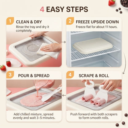 Stainless Steel Fried Ice Maker Machine & Yogurt Pan