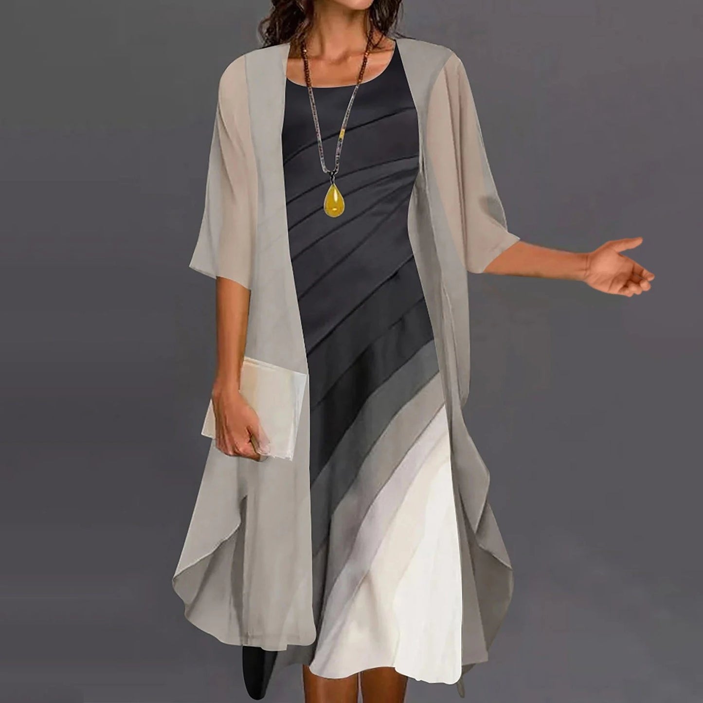 One-Shoulder Babydoll Cutout Dress
