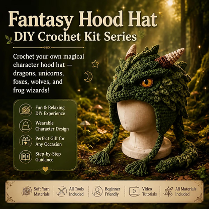 Fantasy Hood Hat DIY Crochet Kit Series