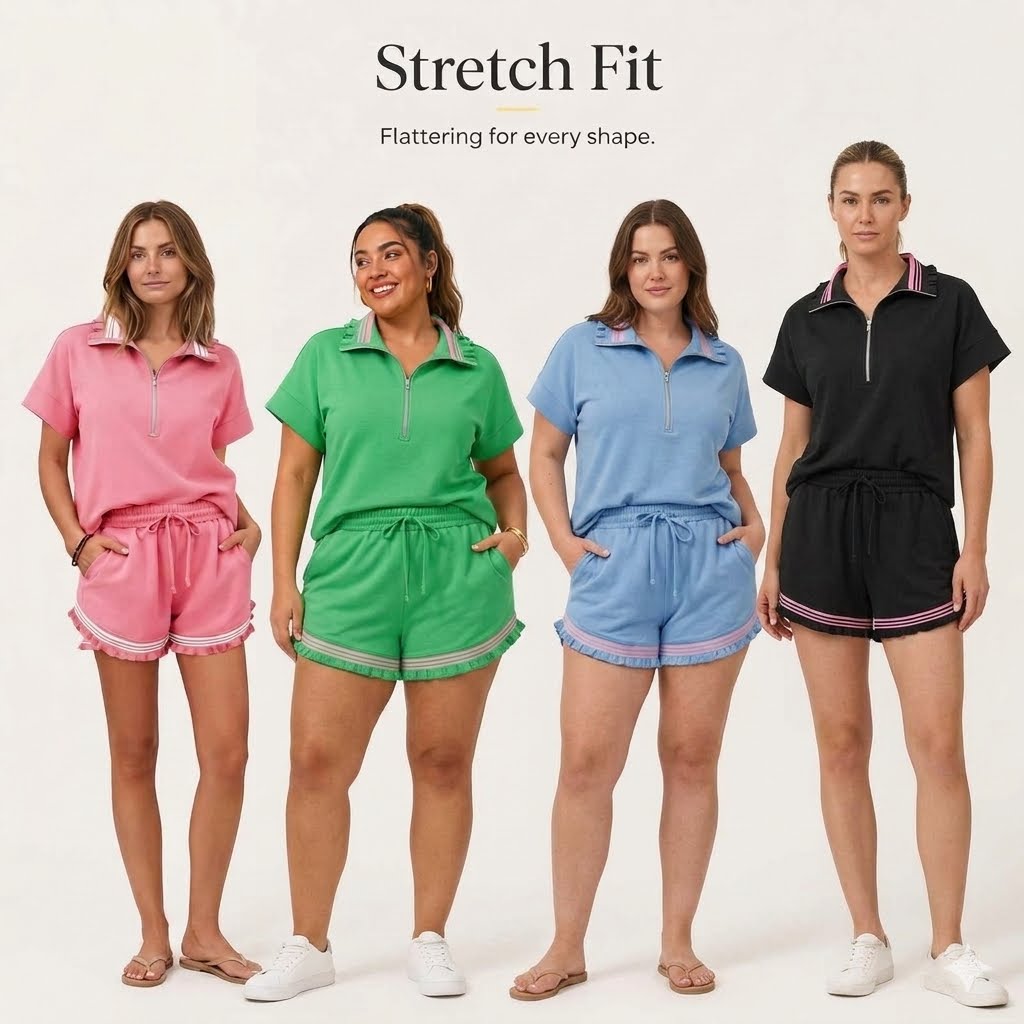 2 Piece Outfits Short Sets for Women Sweatsuit