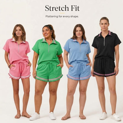 2 Piece Outfits Short Sets for Women Sweatsuit