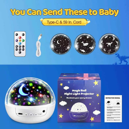 Spherical Starry Sky Projector Night Light - Multiple Starry Sky Themes