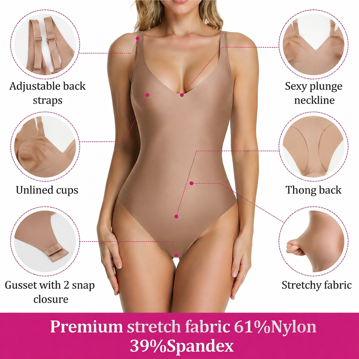 Wireless Plunge Sculpting Bodysuit