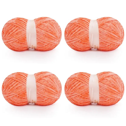 Chunky Chenille Velvet Yarn for DIY Crochet &amp; Knitting