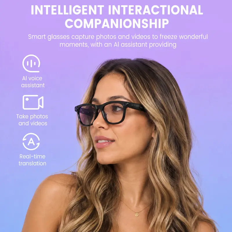 🔥Free shipping🔥AI Smart Glasses with Camera, Translation & Open-Ear Audio👓