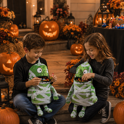 Kids Halloween Trick-or-Treat Plush Backpack Bag