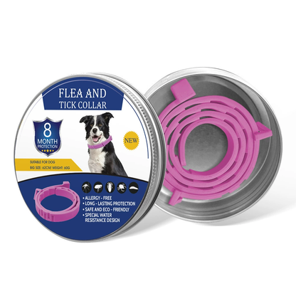 Natural plant extract pet collar – effectively repels fleas and ticks