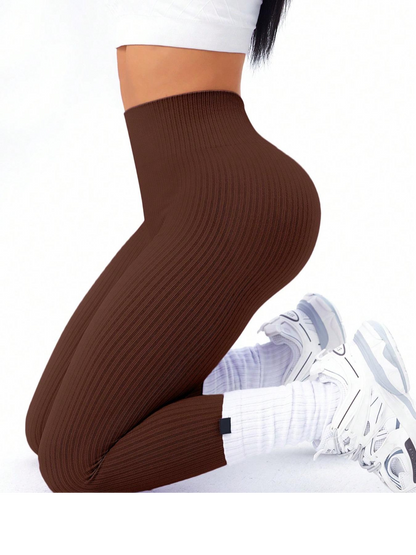 💃Women's Ribbed Yoga Leggings – High Waist & Everyday Comfort💃