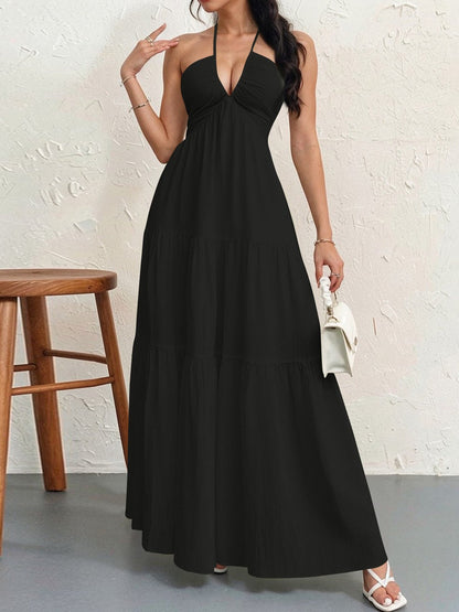 Women's Plain Dress, Summer Clothes Women, Casual Basic Loose Fit Sleeveless Dress for Beach Holiday Vacation
