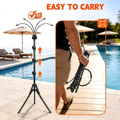 6FT Height Adjustable Outdoor Misting System