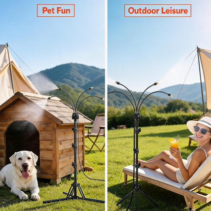 6FT Height Adjustable Outdoor Misting System