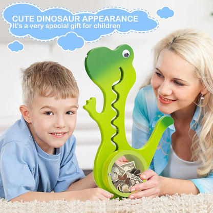 Handmade Wooden Dinosaur Piggy Bank