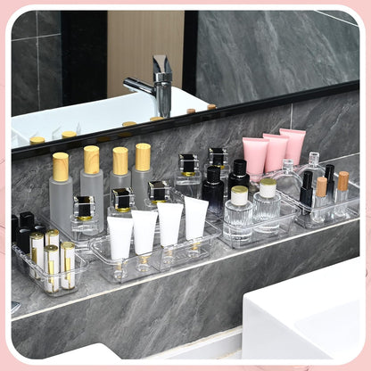 8 Pcs Mixed Extendable Clear Drawer Organizer