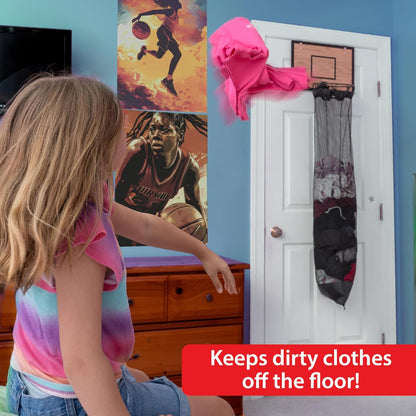 Over the Door Basketball Laundry Basket