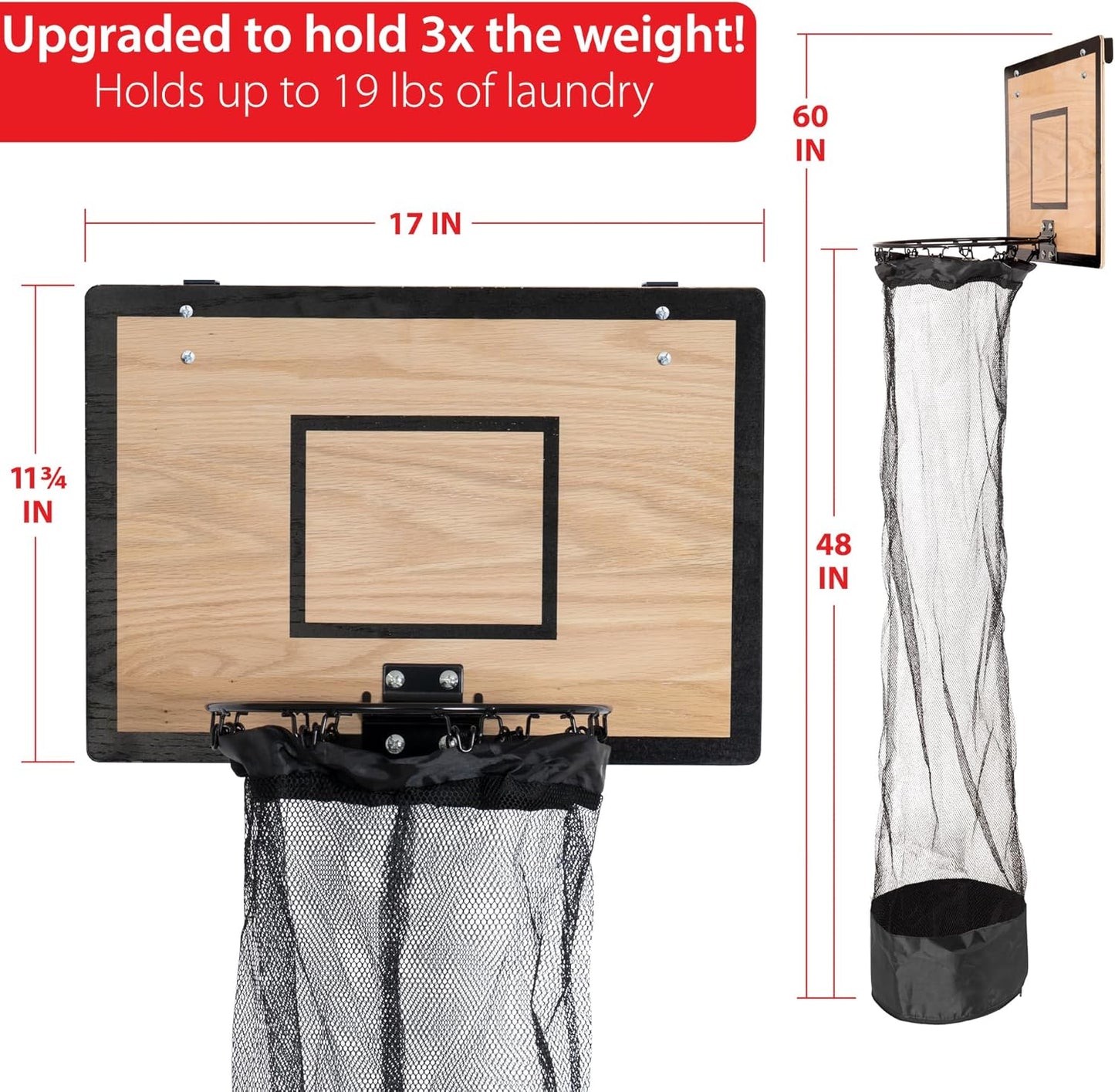 Over the Door Basketball Laundry Basket